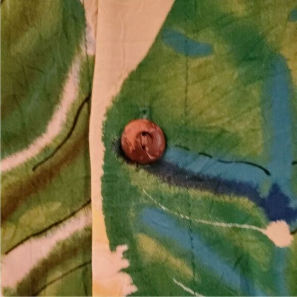 Vtg. Jams World Nana Aloha Shirt Short Set L - Picture 4 of 12